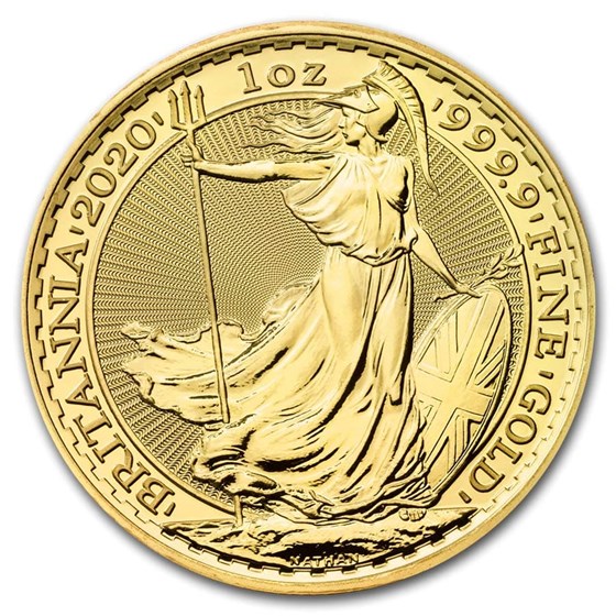 2020 Great Britain 1 oz Gold Britannia BU Coin 2020 Great Britain 1 oz Gold Britannia BU Coin
